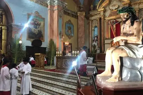 Imagen del Señor de la Caña saldrá en procesión este Viernes Santo en la ciudad de Lambayeque.