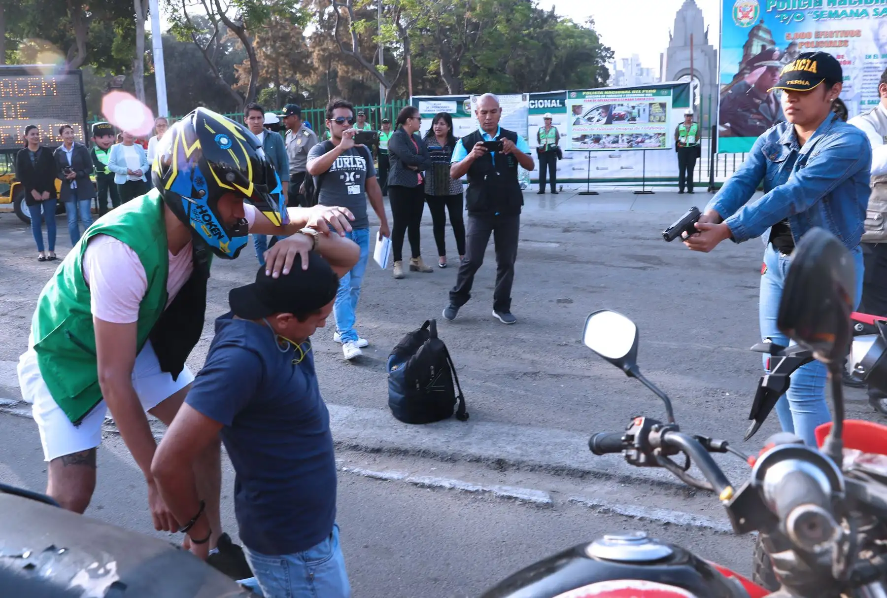 Presentación del Plan de Operaciones Policiales “Semana Santa 2019”, el mismo que será ejecutado a nivel nacional antes, durante y después del fin de semana largo, con la finalidad de garantizar la protección y seguridad en todo el país.Foto: ANDINA/Norman Córdova