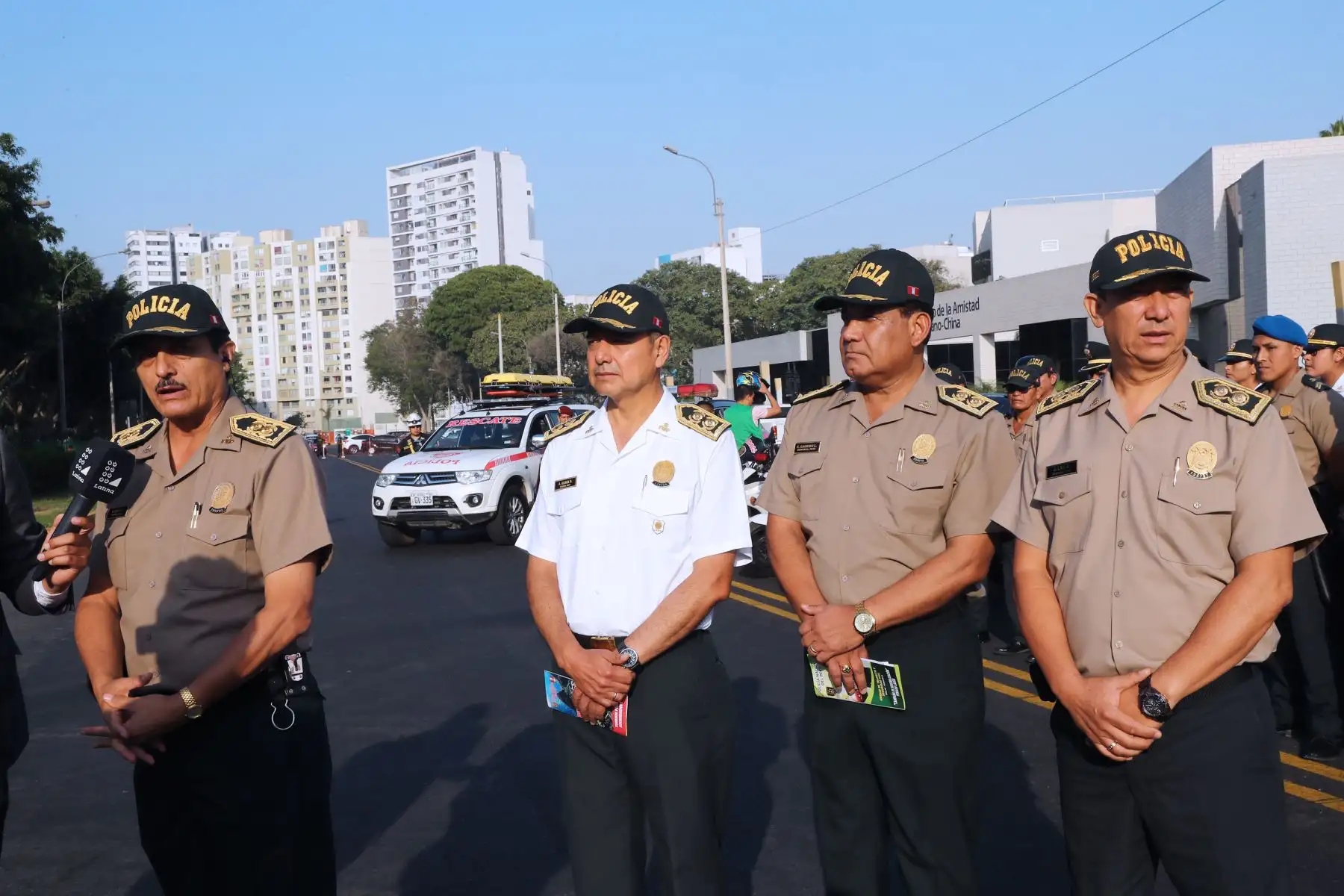 Presentación del Plan de Operaciones Policiales “Semana Santa 2019”, el mismo que será ejecutado a nivel nacional antes, durante y después del fin de semana largo, con la finalidad de garantizar la protección y seguridad en todo el país.Foto: ANDINA/Norman Córdova