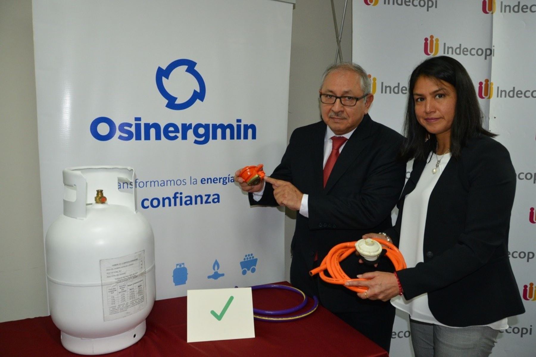 Indecopi y Osinergmin acaban de lanzar una campaña nacional para que consumidores sepan cómo reconocer un balón doméstico de gas seguro.