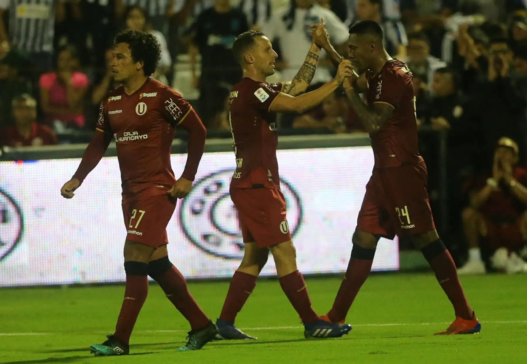 Alianza Lima pierde 3- 2 frente a  Universitario por el primer Clásico del año del fútbol peruano, en la fecha nueve de la Liga 1 Movistar. Foto: ANDINA/Jhony Laurente