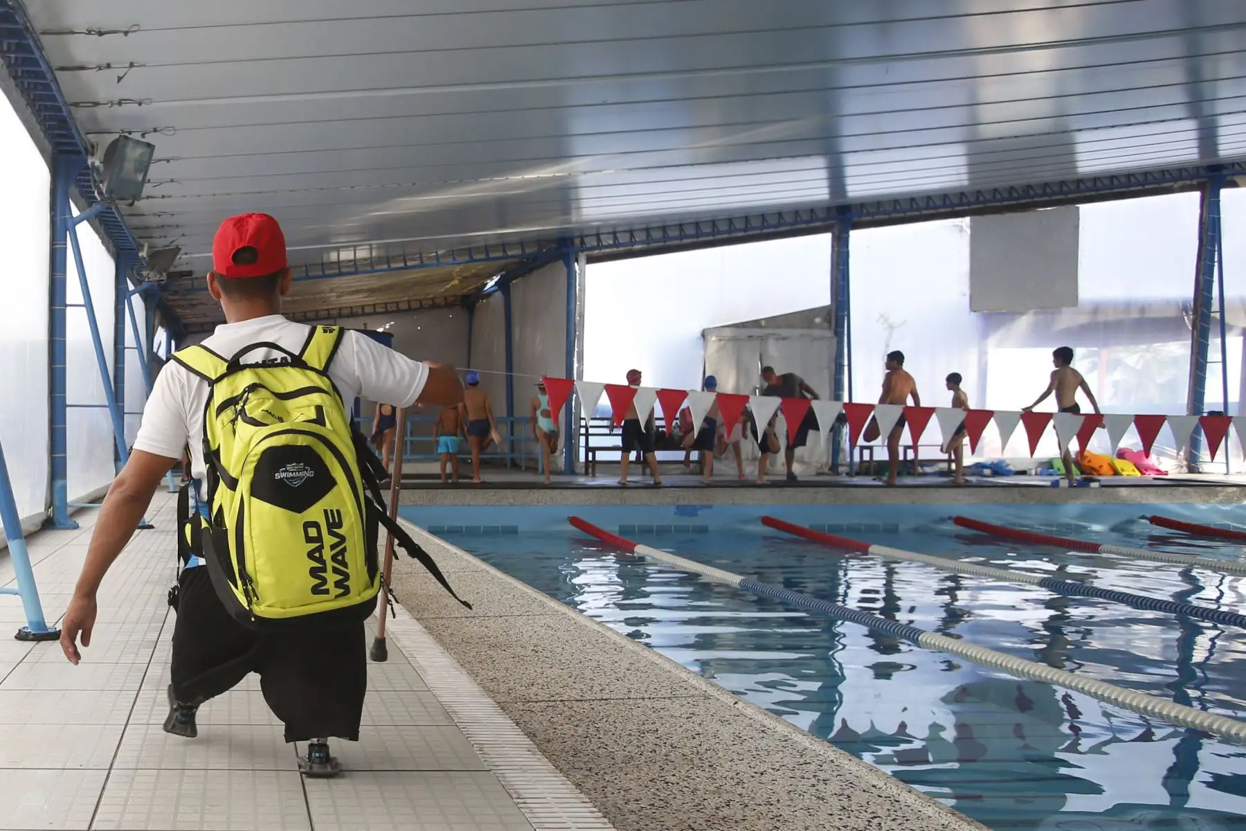 Parapanamericanos Lima 2019. Juancito León Duran, Deportista de Paranatación. Foto: ANDINA/Nathalie Sayago