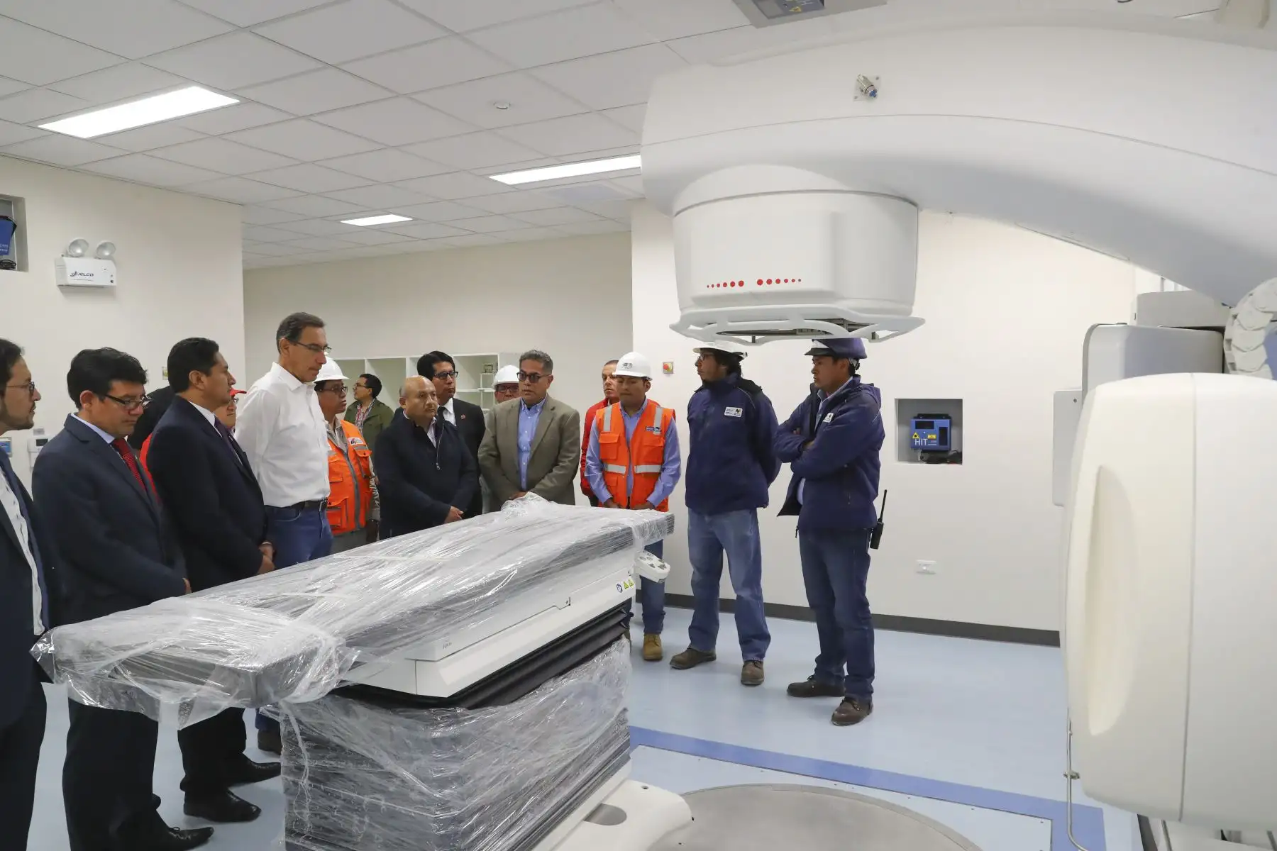 Presidente Vizcarra inspecciona avances de la construcción del Instituto Regional de Enfermedades Neoplásicas ( IREN ) ubicado en la provincia de Concepción ( Junín). Foto: ANDINA/Prensa Presidencia
