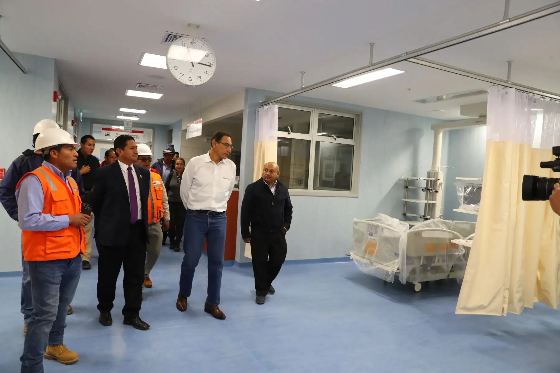 Presidente Vizcarra inspecciona avances de la construcción del Instituto Regional de Enfermedades Neoplásicas ( IREN ) ubicado en la provincia de Concepción ( Junín). Foto: ANDINA/Prensa Presidencia