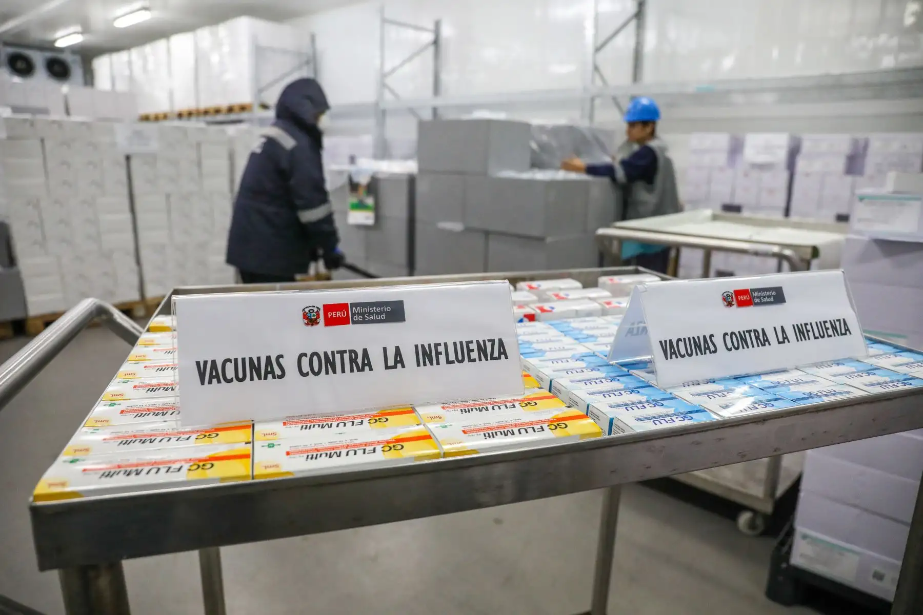 Ministerio de Salud distribuye más de dos millones de vacunas contra la Influenza como protección ante friaje y heladas. Foto: ANDINA/Minsa
