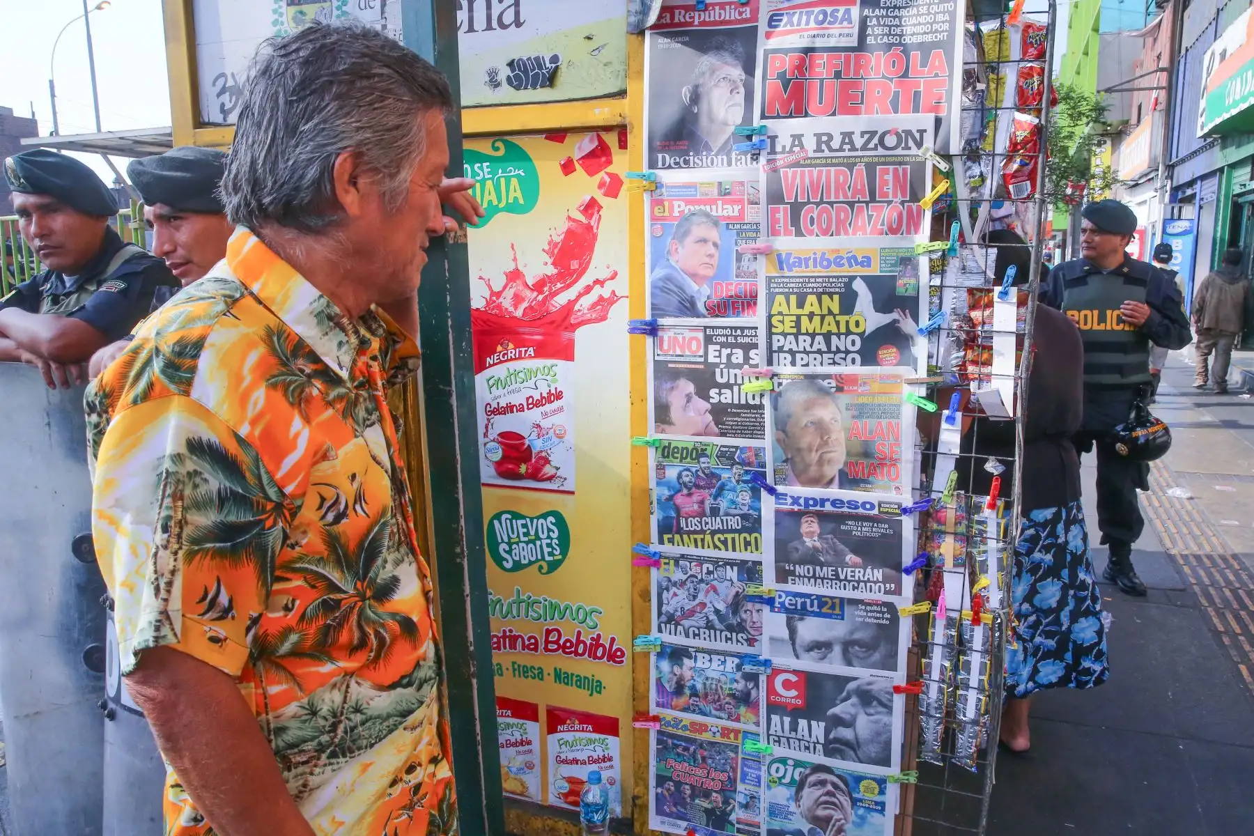 Alan García: Las portadas de los diarios peruanos  Foto: ANDINA/Vidal Tarqui