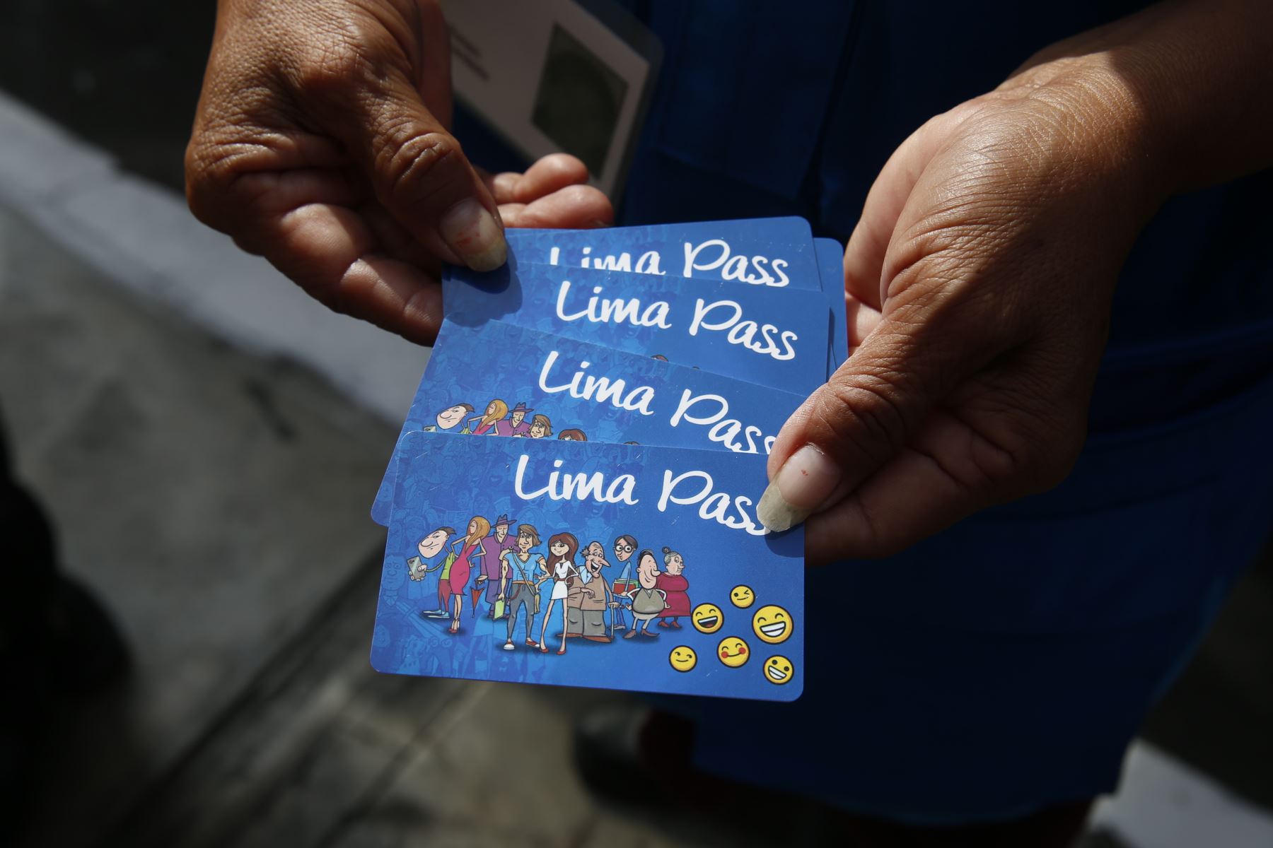 Esta es la tarjeta que usa el Corredor Azul. Foto: ANDINA/Nathalie Sayago