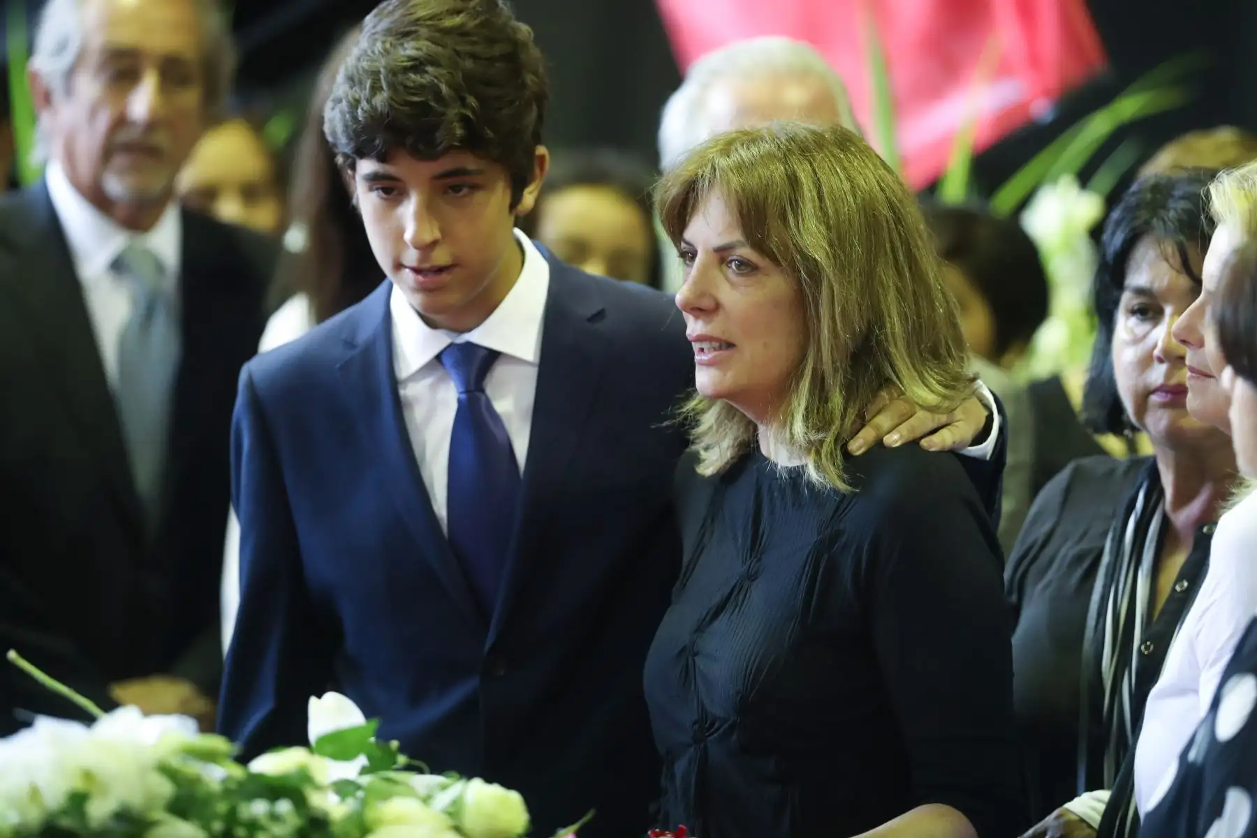 Roxana Chessman y Federico Danton García llegan a la "Casa del Pueblo" para darle el último adiós al expresidente.

Foto: ANDINA/Juan Carlos Guzmán Negrini.