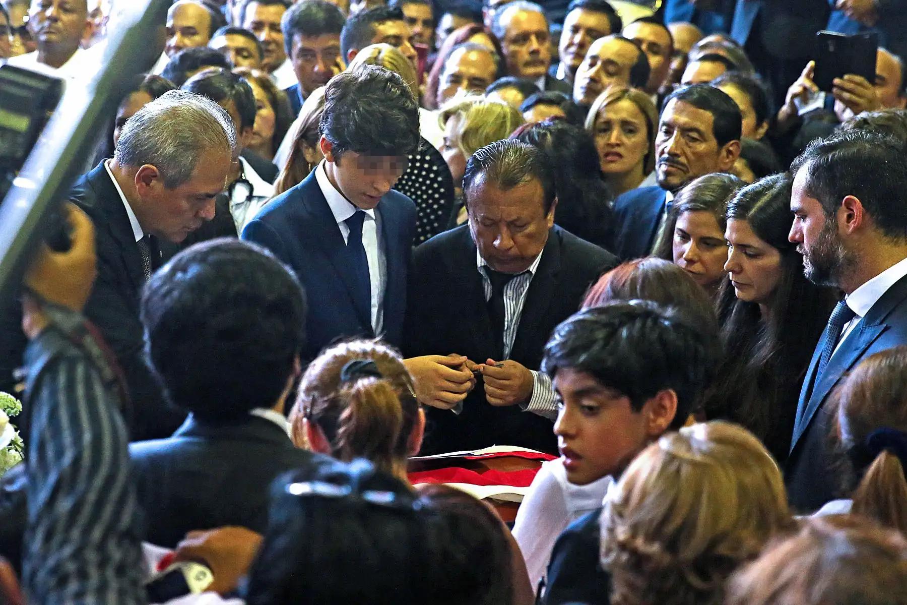 Continúan las exequias fúnebres del expresidente Alan García en la "Casa del Pueblo. Foto: ANDINA/Vidal Tarqui