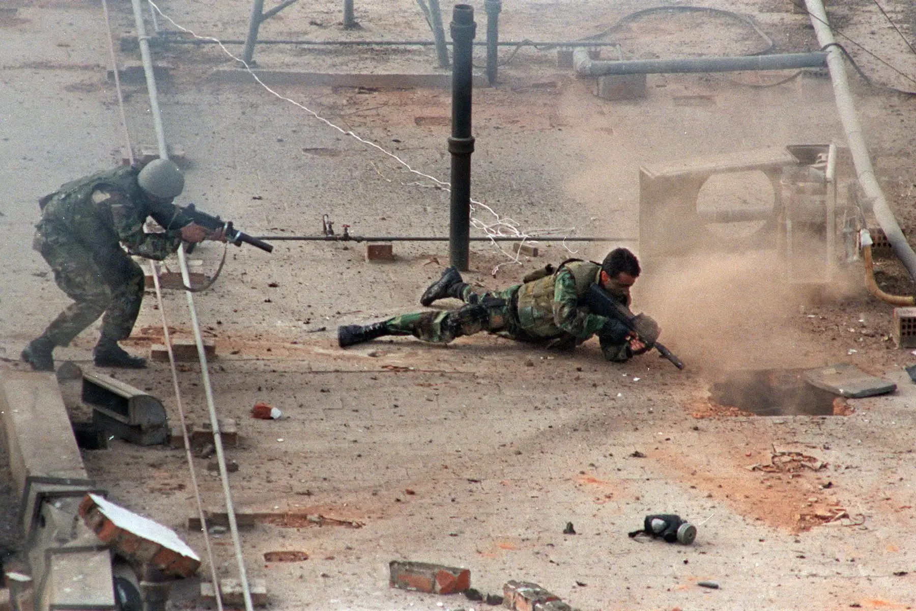 Operación Chavín de Huántar, la gesta militar que permitió el rescate de 72 rehenes.  Foto: AFP