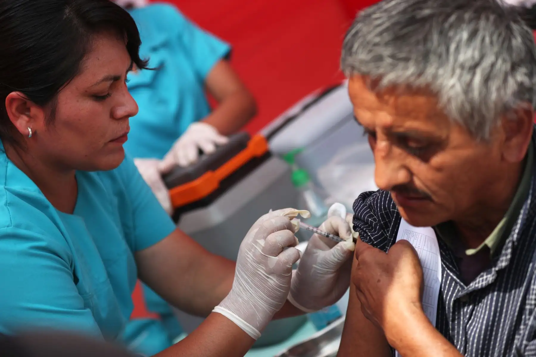 Con la presencia de la Ministra de Salud, Zulema Tomas, el Minsa lanza la semana de vacunación de Las Americas. Foto: ANDINA/Melina Mejía