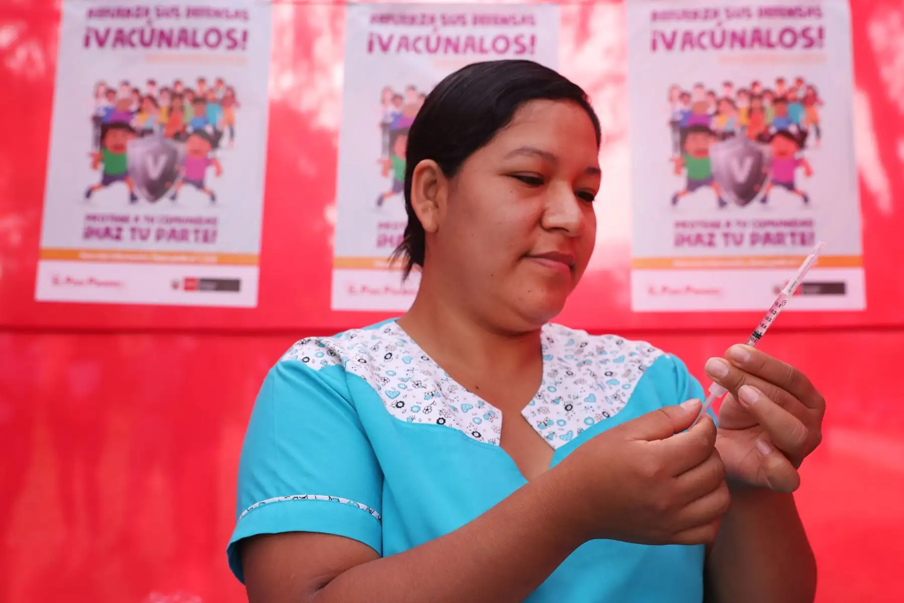 Con la presencia de la Ministra de Salud, Zulema Tomas, el Minsa lanza la semana de vacunación de Las Americas. Foto: ANDINA/Melina Mejía
