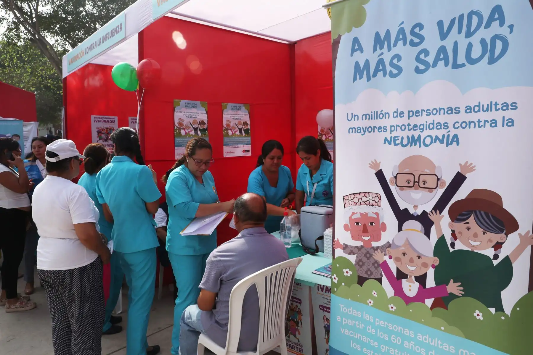 Con la presencia de la Ministra de Salud, Zulema Tomas, el Minsa lanza la semana de vacunación de Las Americas. Foto: ANDINA/Melina Mejía