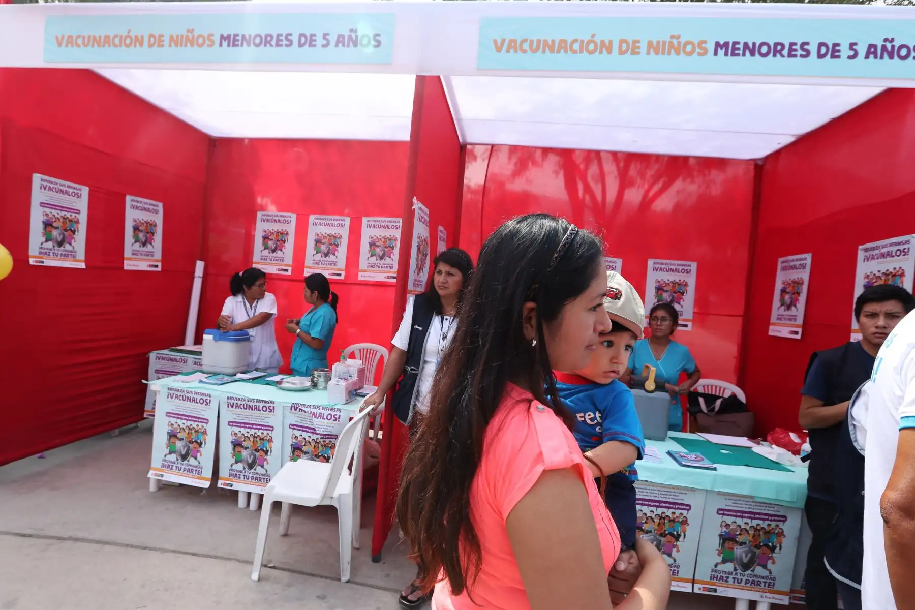 Con la presencia de la Ministra de Salud, Zulema Tomas, el Minsa lanza la semana de vacunación de Las Americas. Foto: ANDINA/Melina Mejía