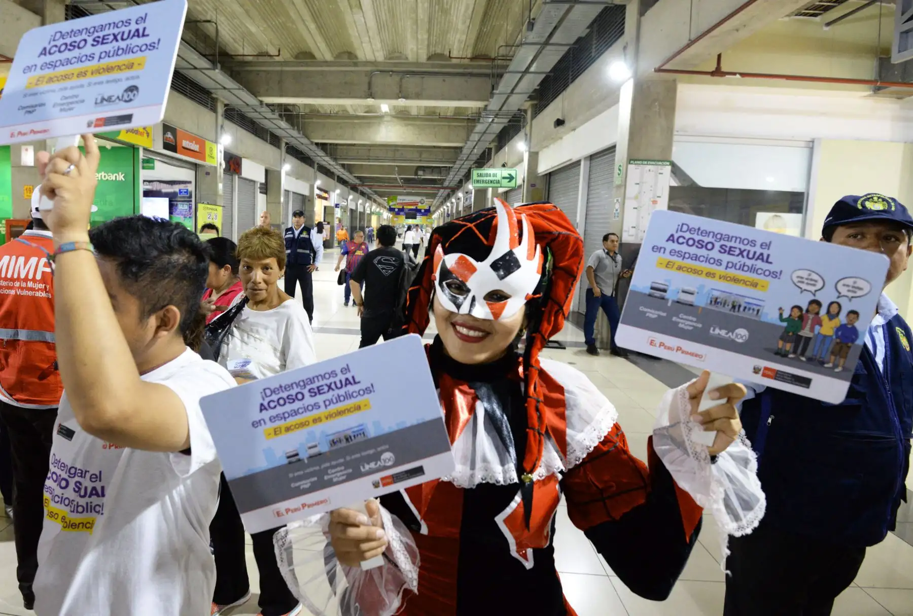 Ministerio de la Mujer y Poblaciones Vulnerables lanzó campaña “El acoso es Violencia”, con el fin de erradicar el  acoso en espacios públicos.
Foto: Difusión/ MIMP