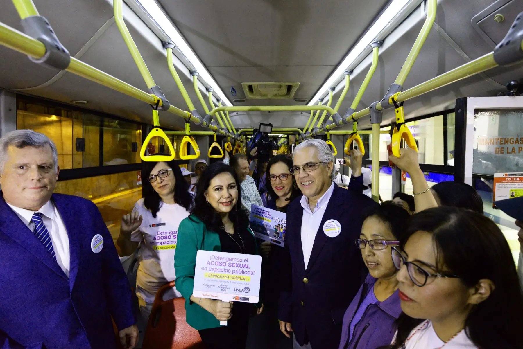 Ministerio de la Mujer y Poblaciones Vulnerables lanzó campaña “El acoso es Violencia”, con el fin de sensibilizar sobre  acoso en espacios públicos.
Foto: Difusión/ MIMP