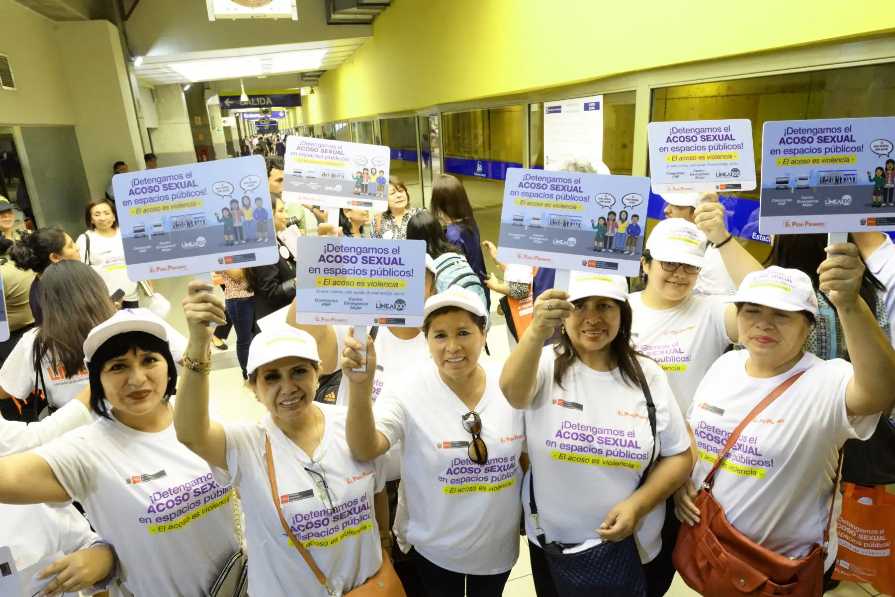 Ministerio de la Mujer y Poblaciones Vulnerables lanzó campaña “El acoso es Violencia”, con el fin de erradicar el  acoso en espacios públicos.
Foto: Difusión/ MIMP