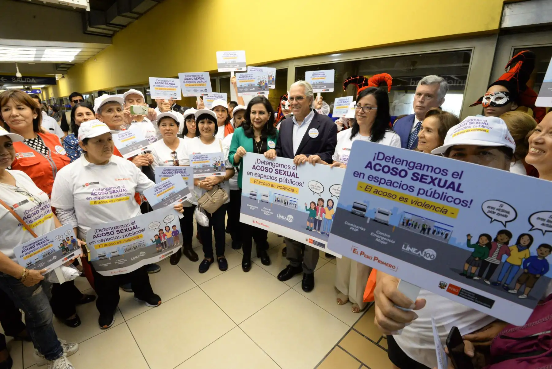 Ministerio de la Mujer y Poblaciones Vulnerables lanzó campaña “El acoso es Violencia”, con el fin de erradicar el  acoso en espacios públicos.
Foto: Difusión/ MIMP