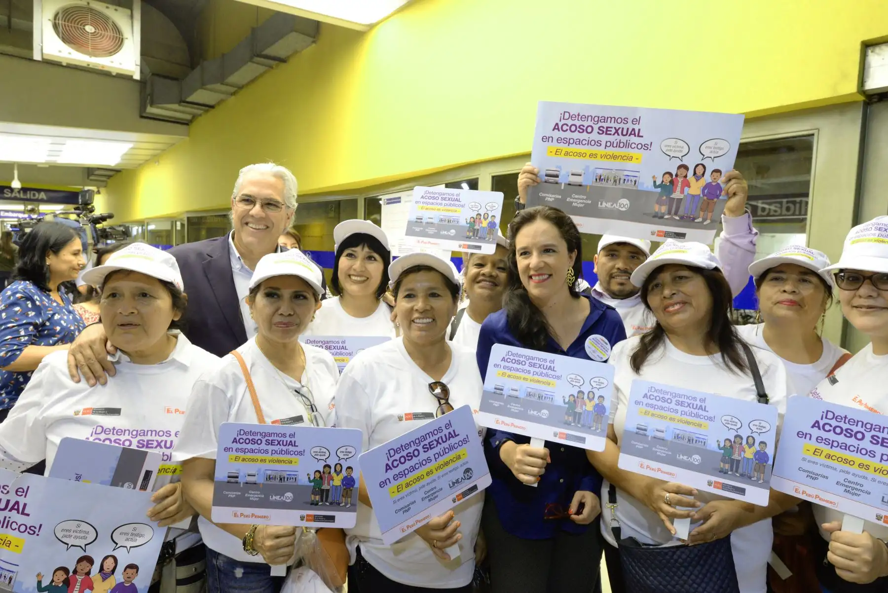 Ministerio de la Mujer y Poblaciones Vulnerables lanzó campaña “El acoso es Violencia”, con el fin de erradicar el  acoso en espacios públicos.
Foto: Difusión/ MIMP