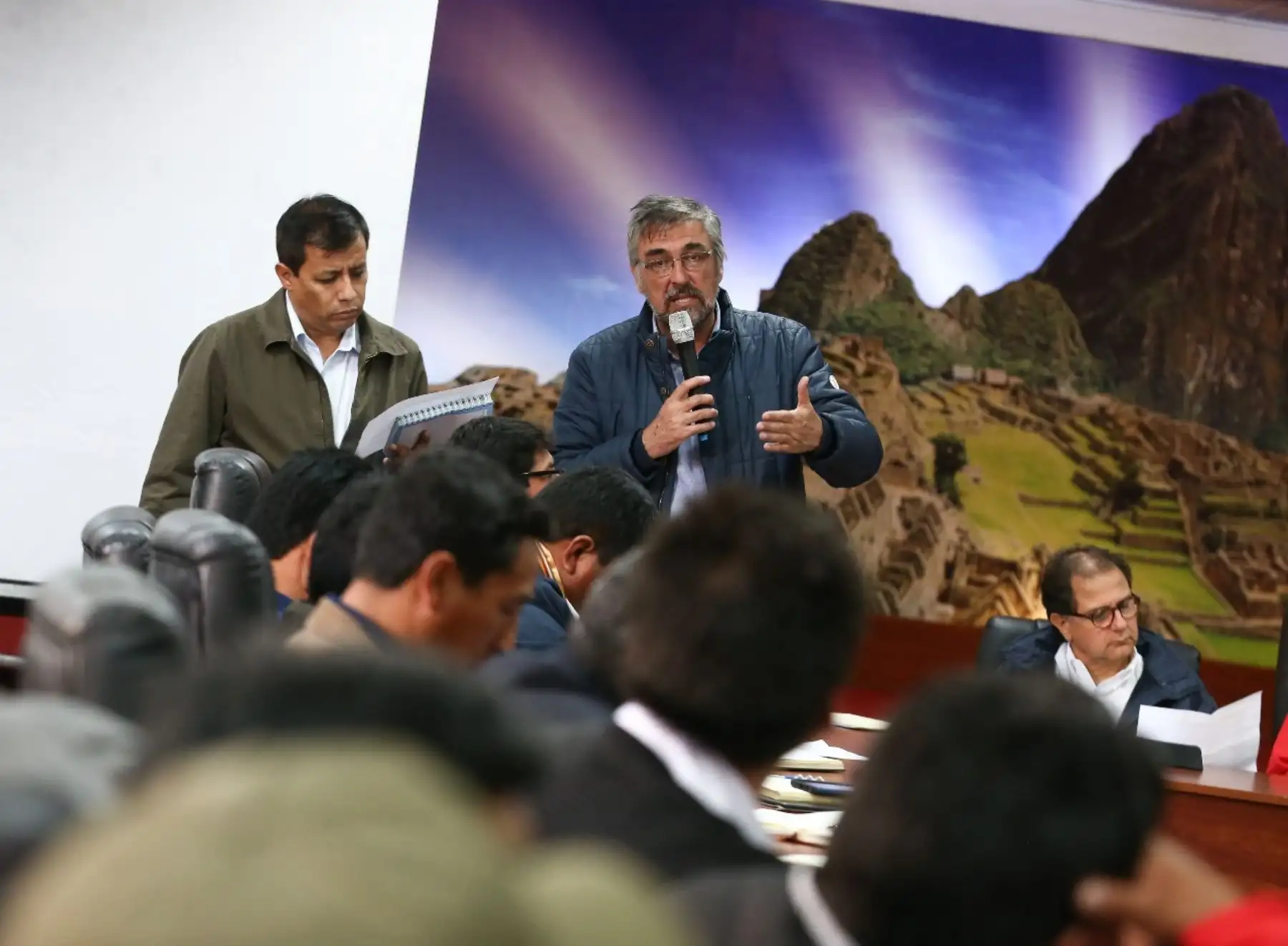 Titular del Midis, Paola Bustamente  presidió en Cusco reunión entre el Ejecutivo, autoridades y dirigentes comunales de la provincia de Chumbivilcas y representantes de la empresa minera Las Bambas.
Foto: ANDINA/MIDIS