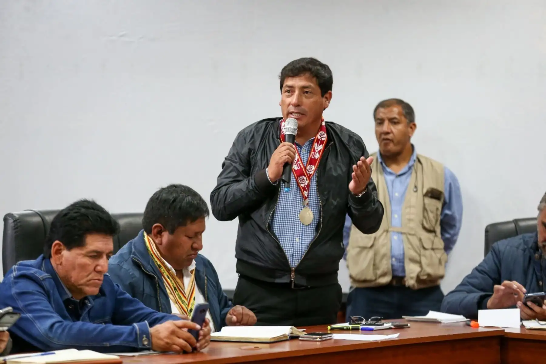 Titular del Midis, Paola Bustamente  presidió en Cusco reunión entre el Ejecutivo, autoridades y dirigentes comunales de la provincia de Chumbivilcas y representantes de la empresa minera Las Bambas.
Foto: ANDINA/MIDIS