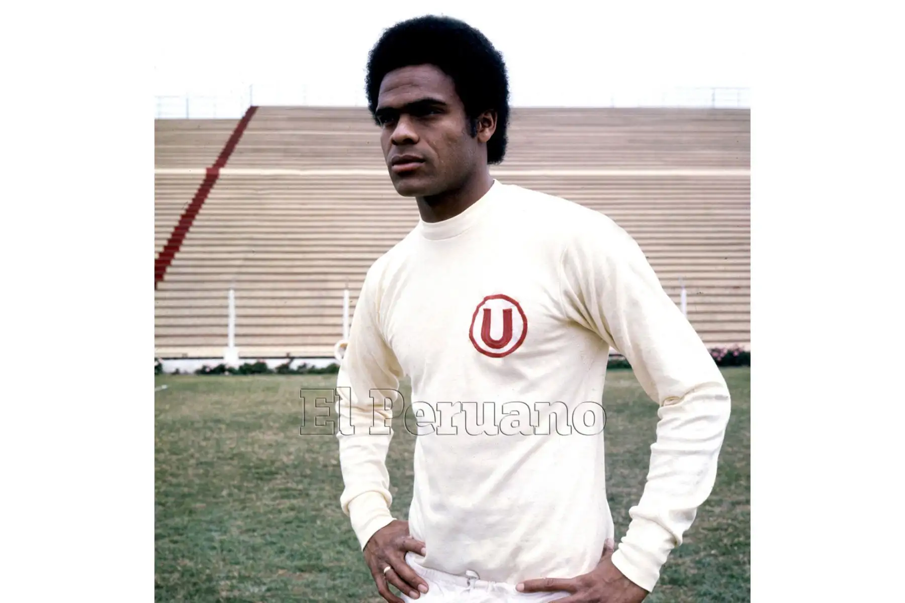 Lima - sin fecha / Juan José Muñante, denlantero de Universitario de Deportes.