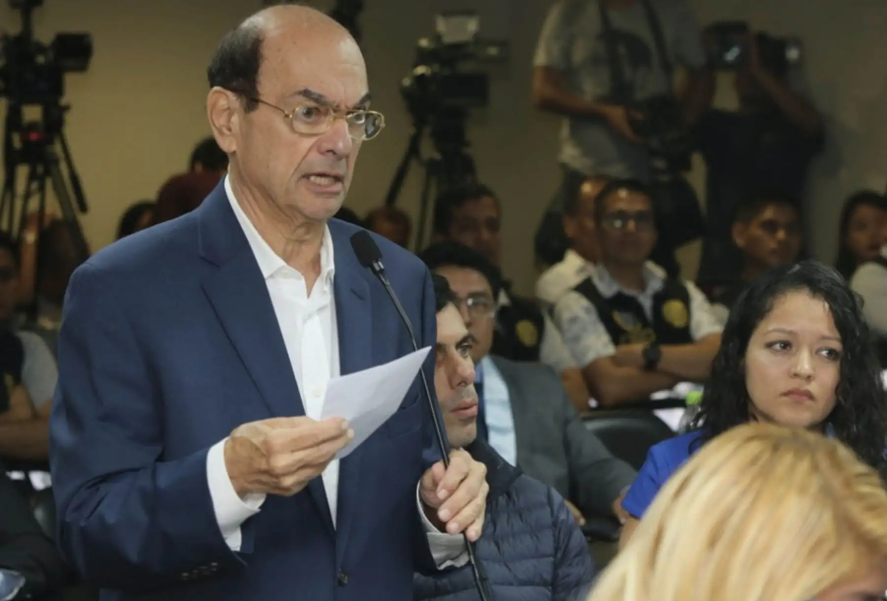 Miguel Atala, exvicepresidente de Petroperú y sindicado por la justicia como testaferro de Luis Nava en el caso de sobornos entregados por la empresa brasileña Odebrecht.
Foto: Poder Judicial