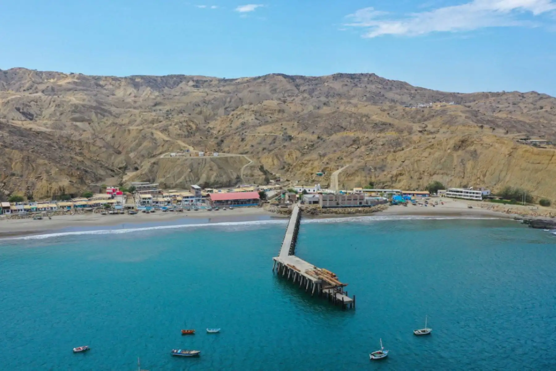 Piura: obras del desembarcadero pesquero artesanal Cabo Blanco acabarán a inicios del 2020