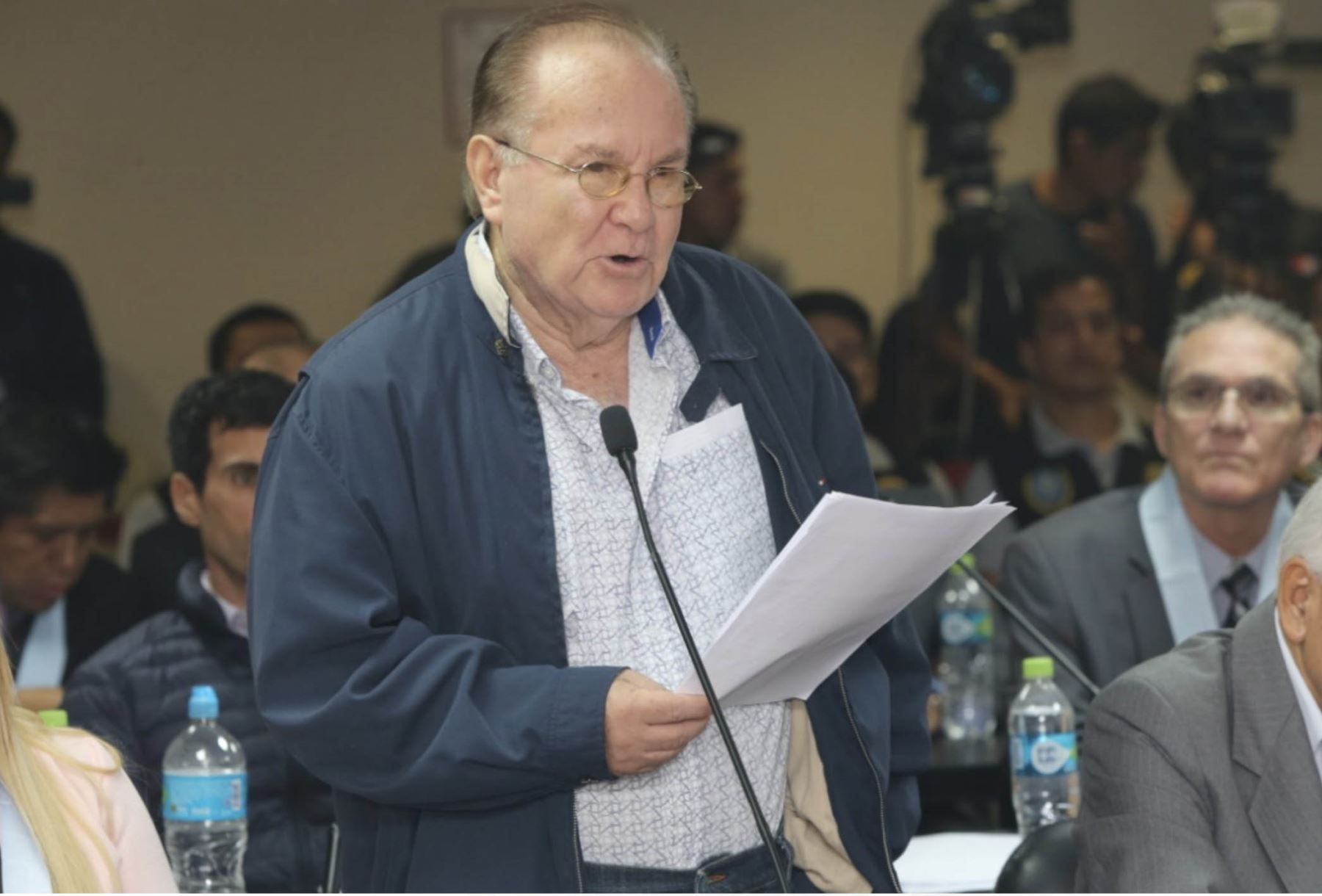Luis Nava, ex secretario general de Presidencia de Alan García se presenta en audiencia por el Caso Lava Jato.
Foto : Poder Judicial