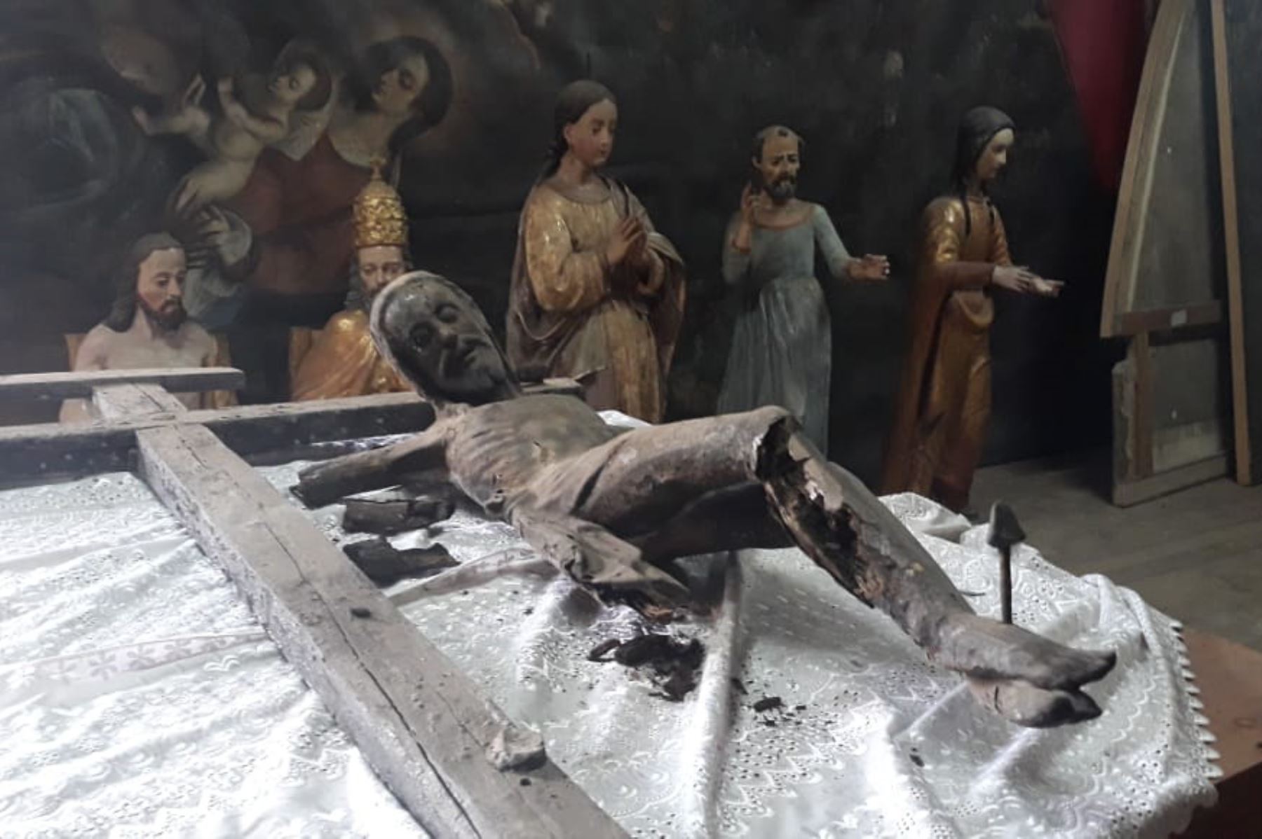 Un voraz incendio registrado en setiembre del 2016 dañó seriamente gran parte del patrimonio cultural y religioso de la iglesia colonial San Sebastián del Cusco.