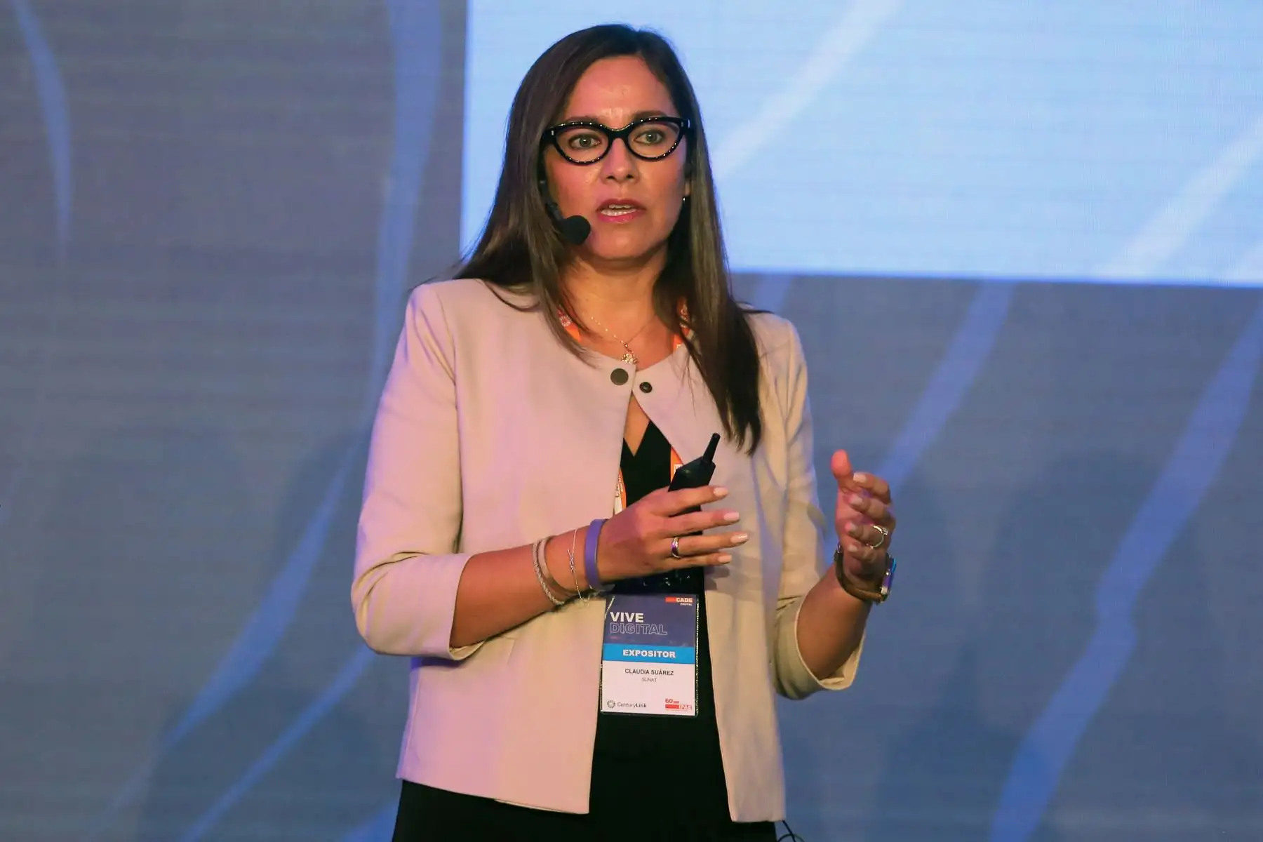 Jefa de la Sunat, Claudia Suárez, en CADE Digital 2019.Foto:  ANDINA/Vidal Tarqui