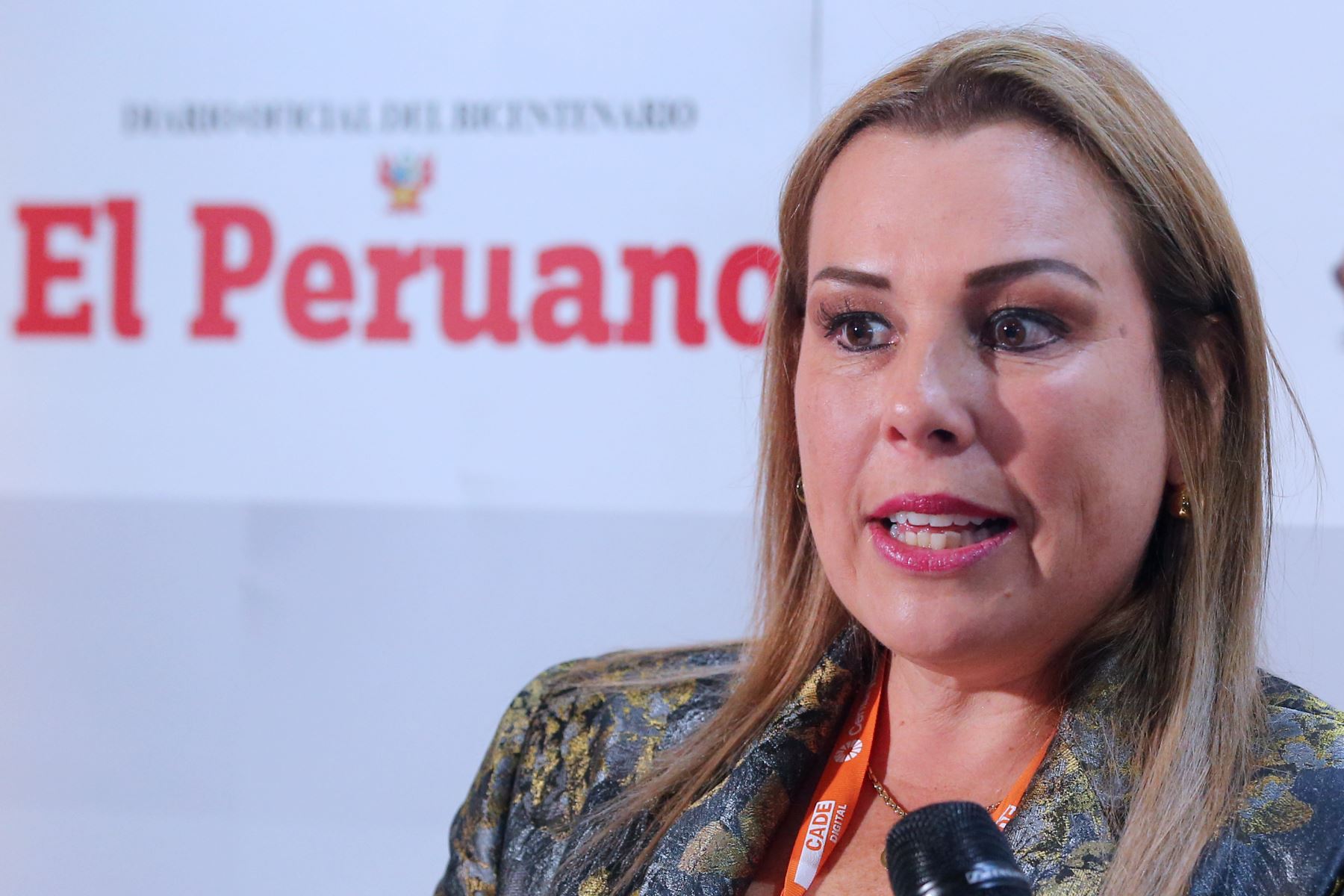 Presidenta ejecutiva de EsSalud, Fiorella Molinelli. ANDINA/Vidal Tarqui