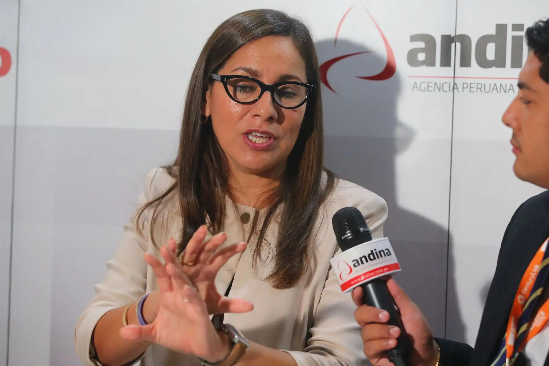 Jefa de la Sunat, Claudia Suárez.Foto:  ANDINA/Vidal Tarqui