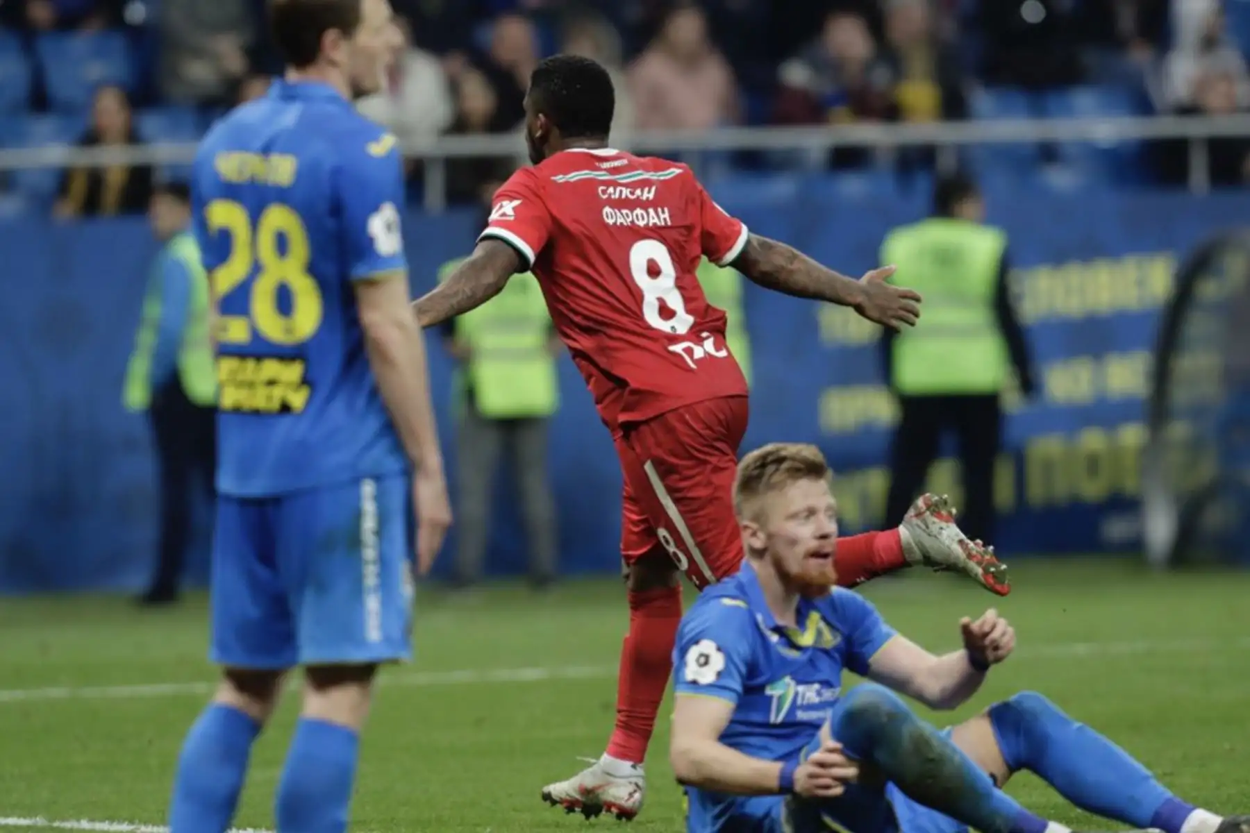 El delantero peruano Jefferson Farfán anotó hoy dos goles en el triunfo del Lokomotiv ante el Rostov por la Liga de Rusia.
Foto: ANDINA/Twitter