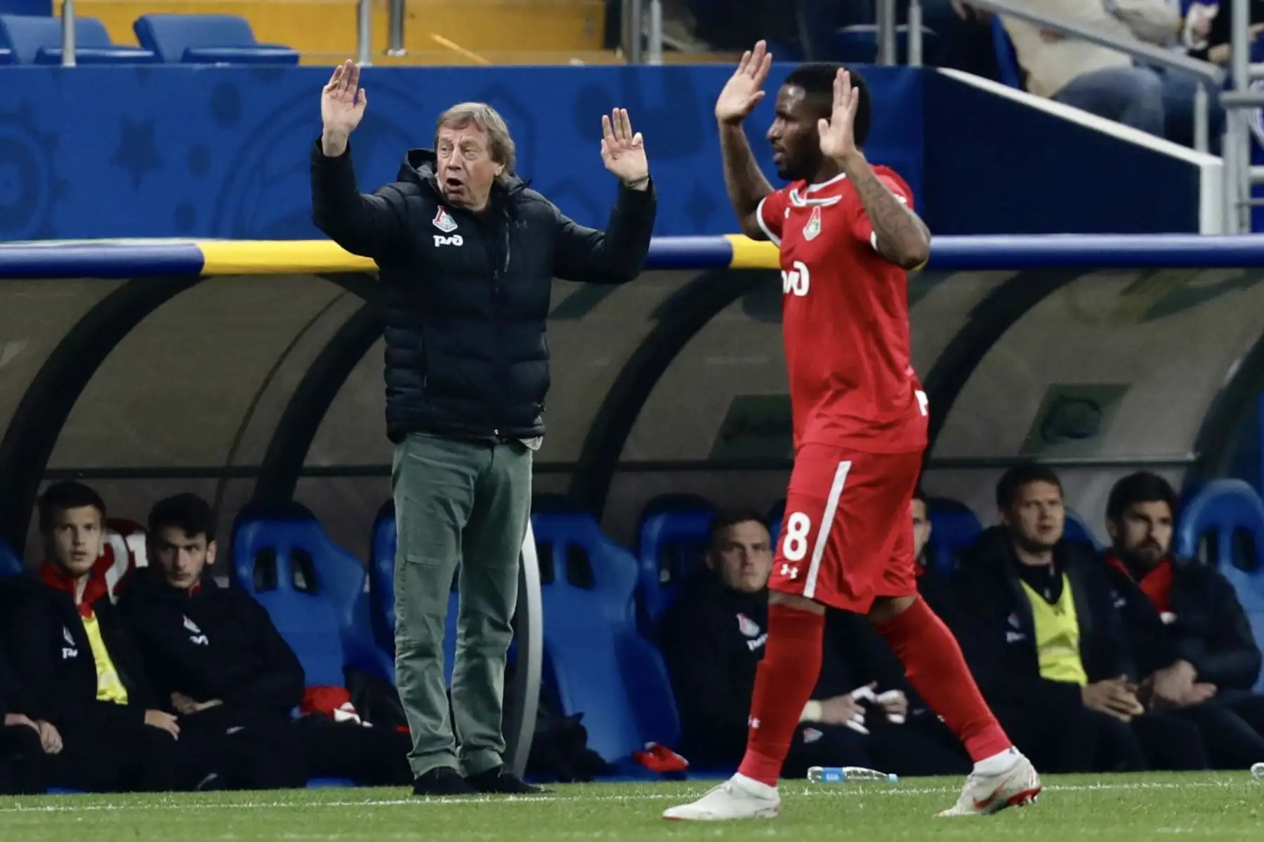 El delantero peruano Jefferson Farfán anotó hoy dos goles en el triunfo del Lokomotiv ante el Rostov por la Liga de Rusia.
Foto: ANDINA/@fckazanka