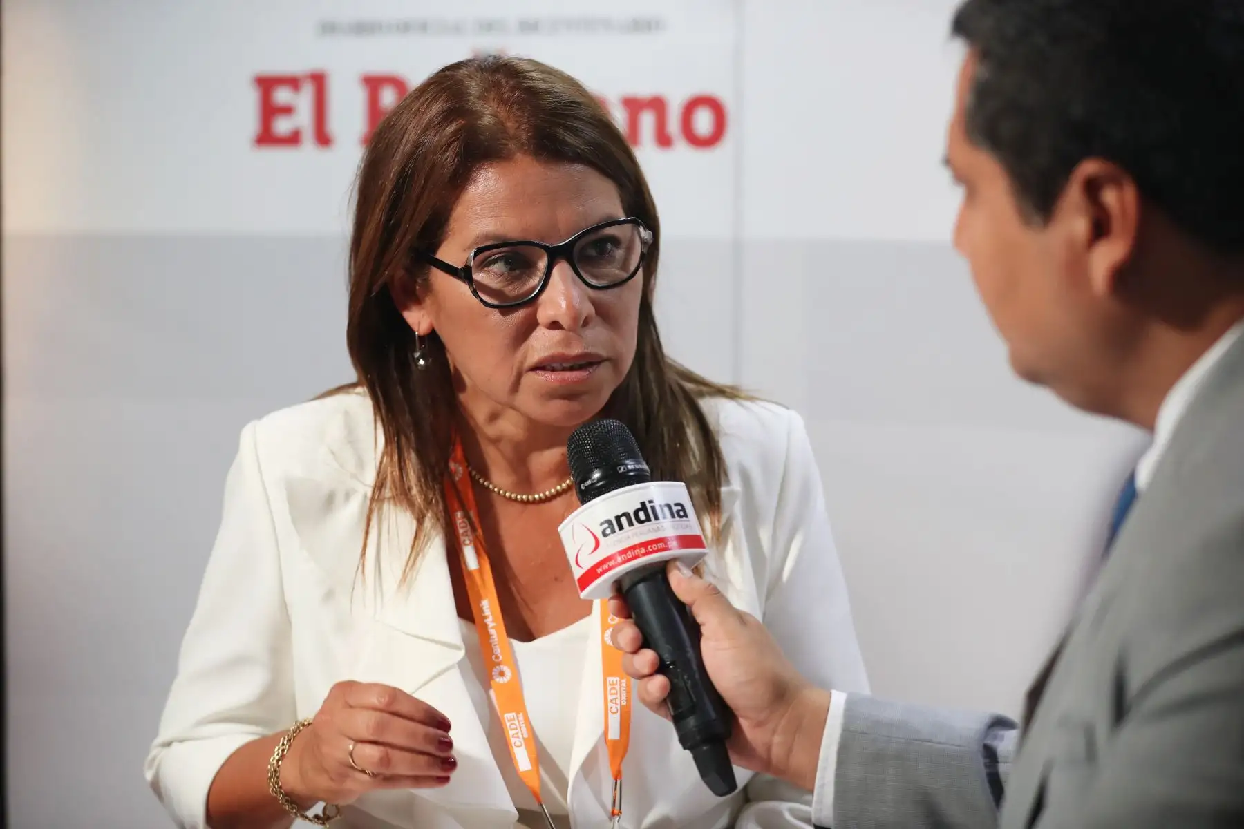 Country manager Perú de Microsoft, Giovanna Cortez. Foto: ANDINA/Melina Mejía