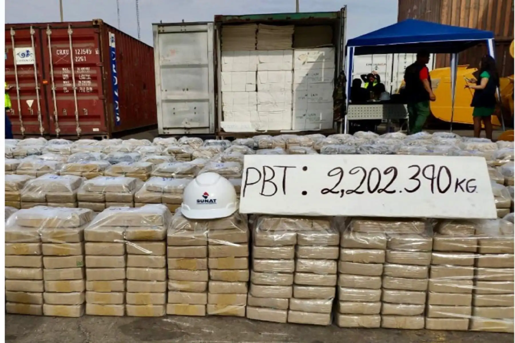 Sunat intervino más de 2,202 kilogramos de clorhidrato de cocaína
