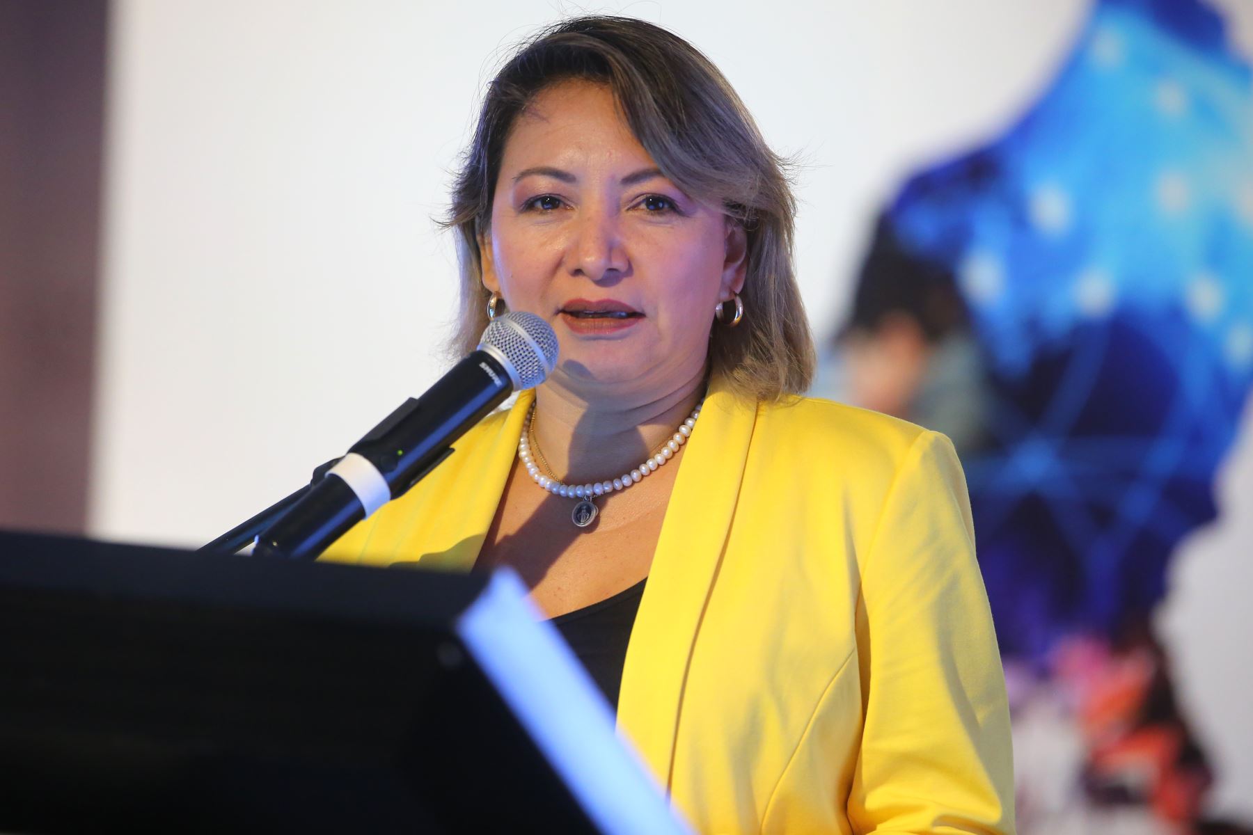 Ministra de la Producción, Rocío Barrios. ANDINA/Vidal Tarqui