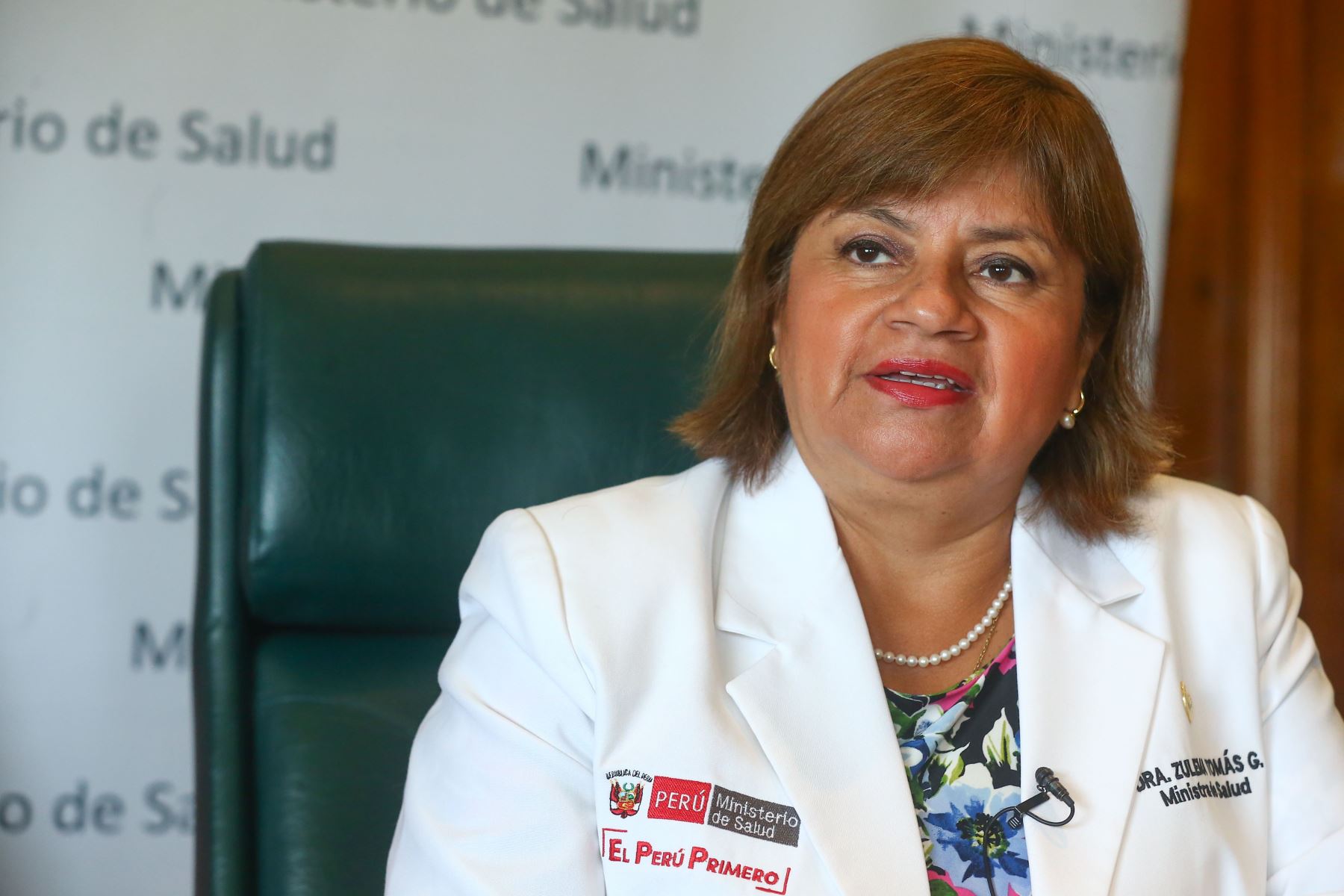 La ex ministra de Salud, Zulema Tomas se recuperó de Covid - 19 y apoya a pacientes afectados por Civid- 19 actualmente. ANDINA/Héctor Vinces