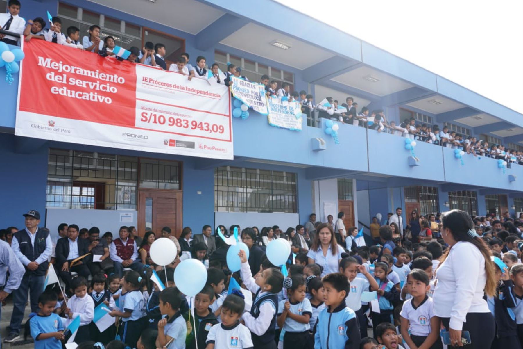 Ministerio de Educación inaugura nuevo colegio en Chincha que beneficia a más de 700 estudiantes de esa provincia. ANDINA/Difusión