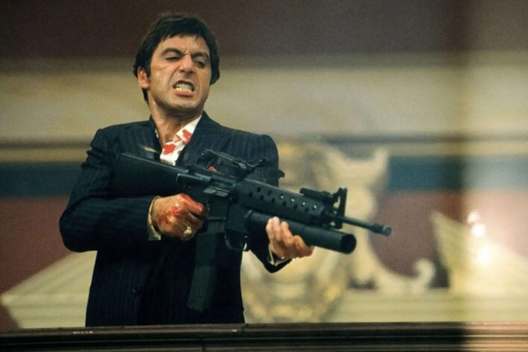Al Pacino en Scarface (Caracortada).