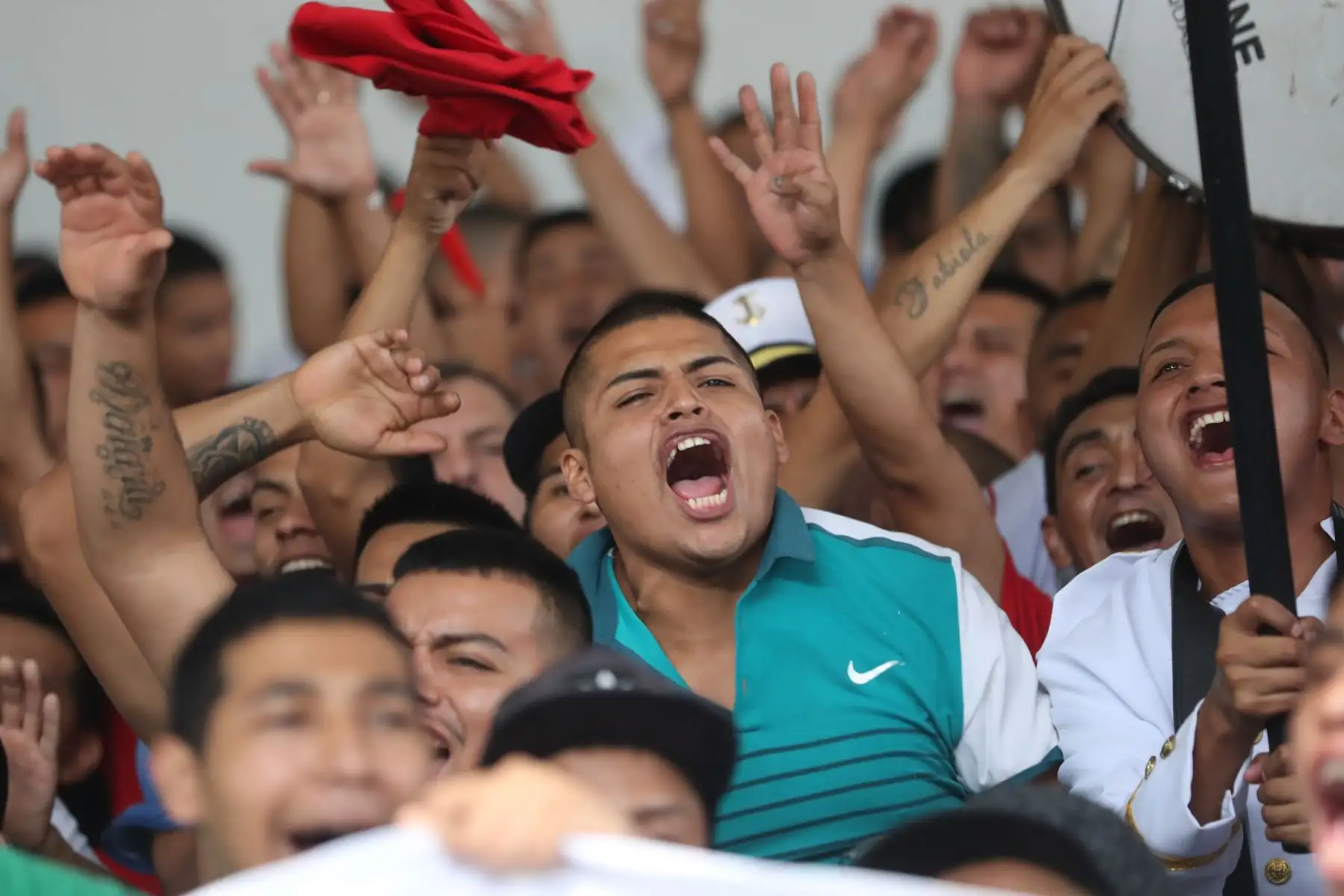 Reclusos del penal de Lurigancho disputan la final del campeonato Copa América Lurigancho 2019, organizado por el INPE.

Foto: ANDINA/Juan Carlos Guzmán Negrini.