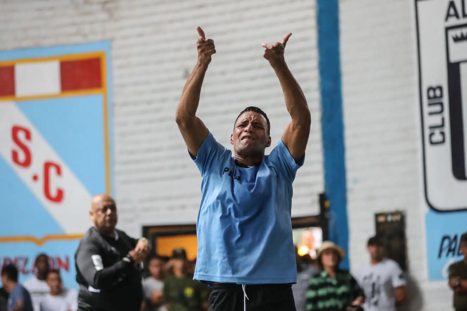 Reclusos del penal de Lurigancho disputan la final del campeonato Copa América Lurigancho 2019, organizado por el INPE. Foto: ANDINA/Juan Carlos Guzmán Negrini.