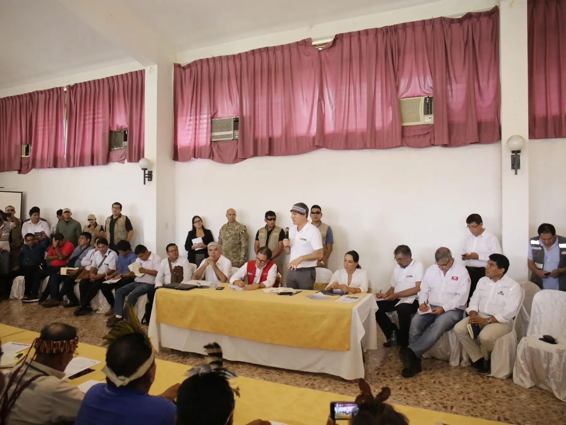 Presidente del Consejo de Ministros se reúne con representantes de las comunidades de las cinco cuencas de Loreto.Foto:ANDINA/PCM