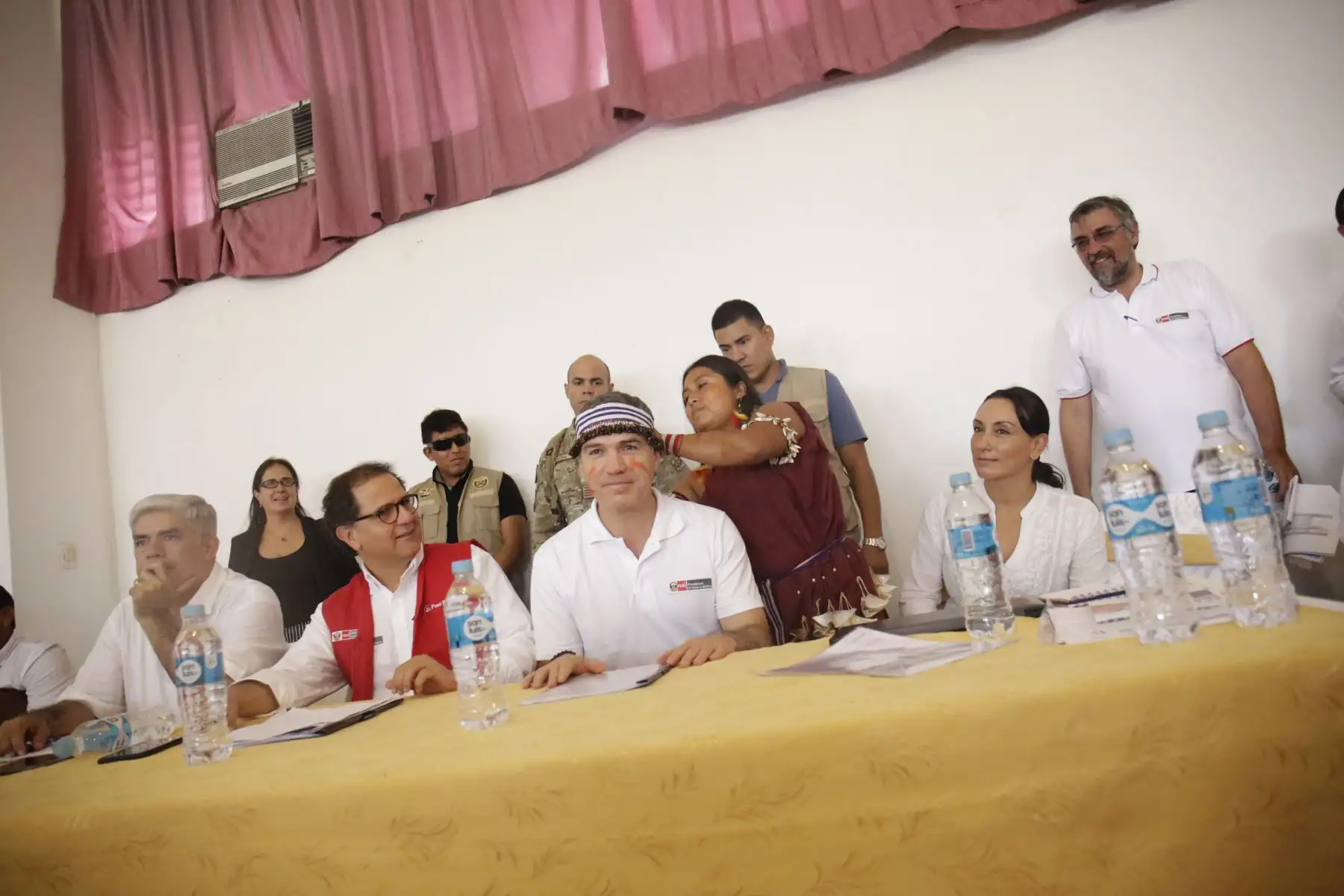 Presidente del Consejo de Ministros se reúne con representantes de las comunidades de las cinco cuencas de Loreto.Foto:ANDINA/PCM