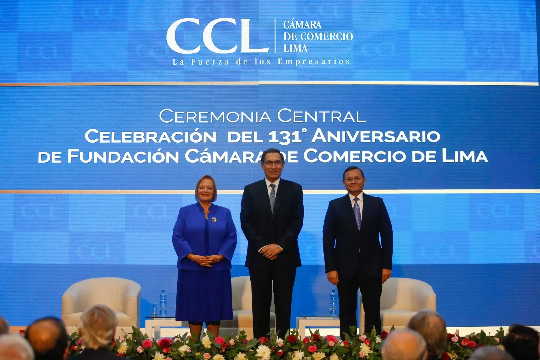 Presidente Martin Vizcarra participó en ceremonia por el 131 Aniversario de la Cámara de Comercio de Lima.Foto: ANDINA/Prensa Presidencia