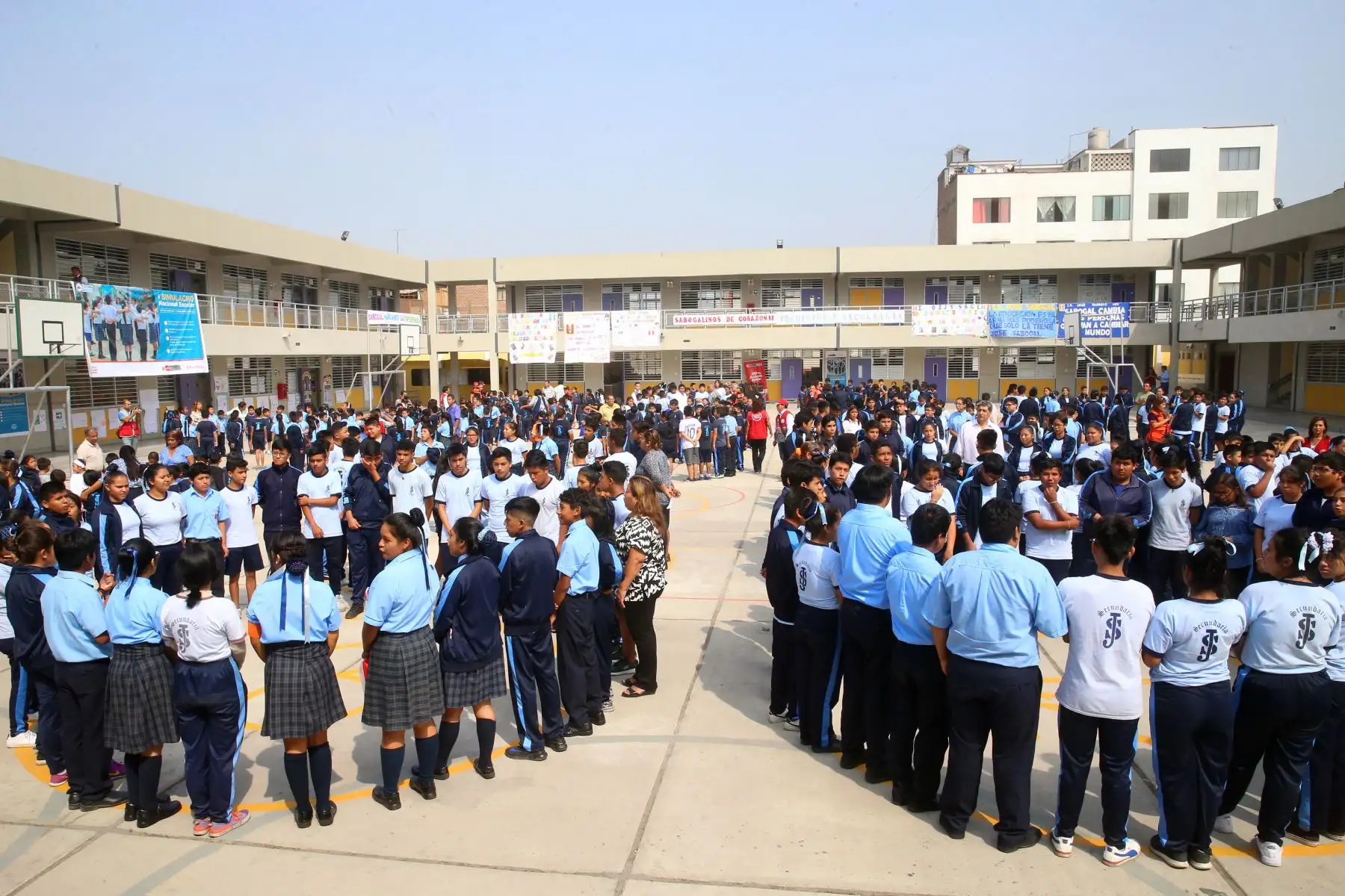 El Ministerio de  Educación (Minedu) realiza el I Simulacro Nacional de Sismo 2019 en 112 mil 728 instituciones educativas públicas y privadas. Foto: ANDINA/Vidal Tarqui