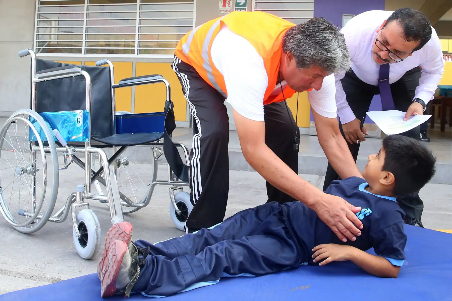 El Ministerio de  Educación (Minedu) realiza el I Simulacro Nacional de Sismo 2019 en 112 mil 728 instituciones educativas públicas y privadas. Foto: ANDINA/Vidal Tarqui