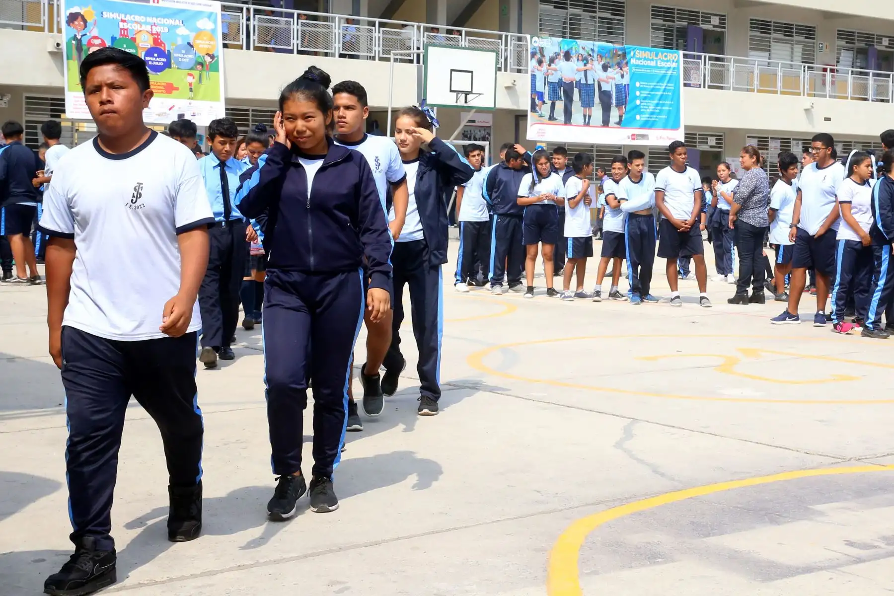 El Ministerio de  Educación (Minedu) realiza el I Simulacro Nacional de Sismo 2019 en 112 mil 728 instituciones educativas públicas y privadas. Foto: ANDINA/Vidal Tarqui