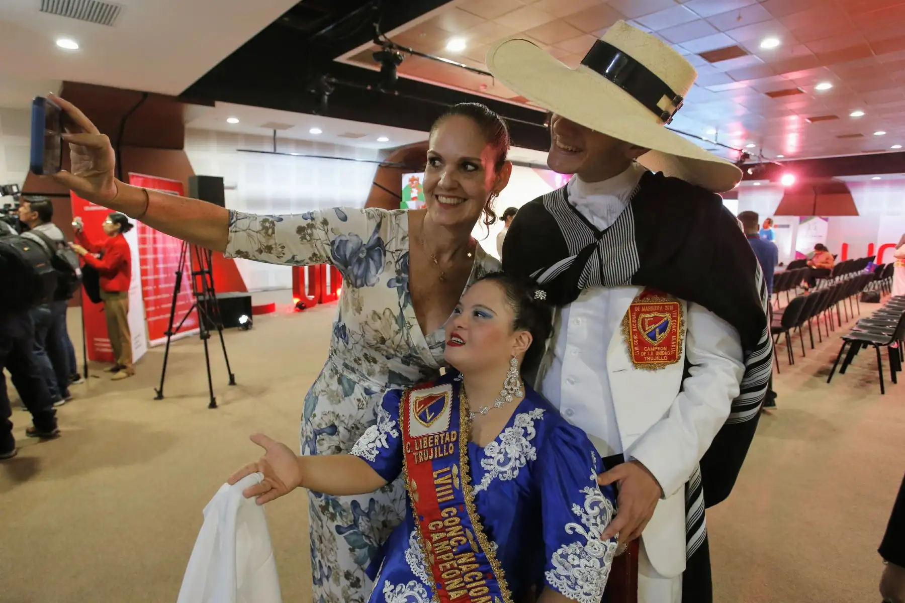 Panamericanos Lima 2019. Con el lema La Fiesta de la Cultura, el comite Organizador de los Juegos Panamericanos y Parapanamericanos presentó el Programa Cultural Lima 2019 acompañados por la Ministra de Cultura, Ulla Holmquist.  Foto: ANDINA/Nathalie Sayago